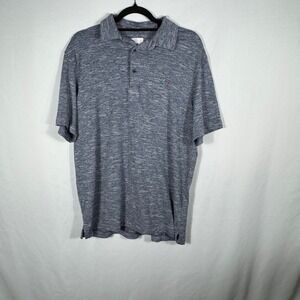 Greg Norman Men's Sz M Golf Polo Blueish/Gray Shirt
